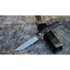ЯГУАР ІІ складаний ніж ручної роботи майстра ANDROSHCHUK KNIVES, купити замовити в Україні, сталь - Damasteel, 63 HRC